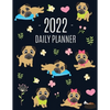 Pug Planner 2022: Funny Tiny Dog Monthly Agenda January-December Organizer (12 Months) Cute Canine Puppy Pet Scheduler with Flowers & Pretty Pink Hear - Paperback