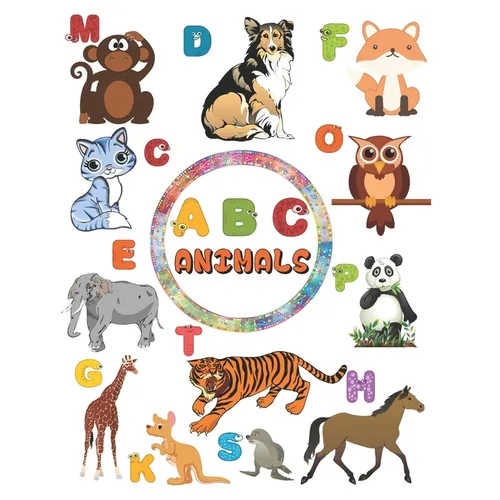 ABC animals: amazing Gift for kids to learn the alphabets, trace them color animals and learn facts about animals . all in one educational and fun boo - Paperback