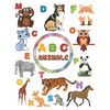 ABC animals: amazing Gift for kids to learn the alphabets, trace them color animals and learn facts about animals . all in one educational and fun boo - Paperback