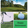 Golf Retirement Guest Book (Hardcover): Retirement book, retirement gift, Guestbook for retirement, retirement book to sign, message book, memory book - Hardcover