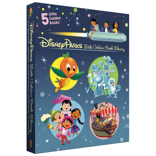 Disney Parks Little Golden Book Library (Disney Classic): It's a Small World, the Haunted Mansion, Jungle Cruise, the Orange Bird, Space Mountain - Hardcover