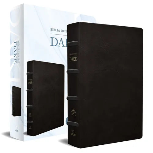 Rvr 1960 Biblia de Estudio Dake, Tamaño Grande, Piel Negra / Spanish Rvr 1960 Dake Study Bible, Large Size, Black Leather - Paperback