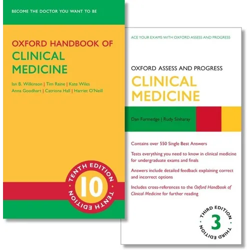 Oxford Handbook of Clinical Medicine 10th Edition and Oxford Assess and Progress Clinical Medicine 3rd Edition Set - Paperback