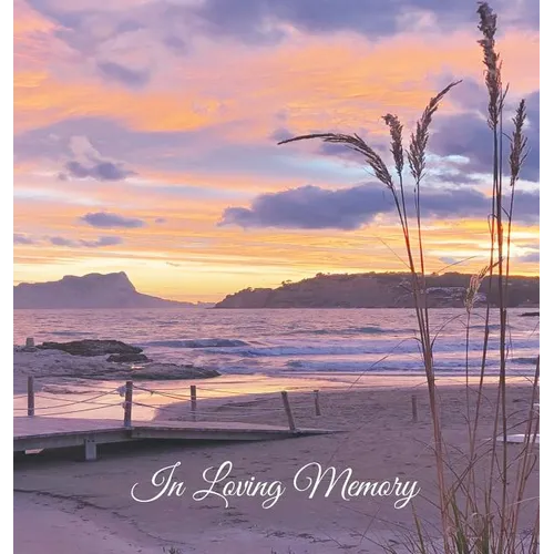 Funeral Guest Book, "In Loving Memory" Memorial Service Guest Book, Condolence Book, Remembrance Book for Funerals or Wake: HARD COVER. A lasting keep - Hardcover