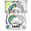 Just Face It You are an Addict: Adult coloring book addiction recovery relaxation zentangle faces emotions AA sayings - Paperback