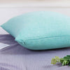 Jepeak Linen Throw Pillow Covers 16x24 Inch Pack of 2 Light Teal