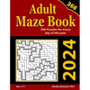2024 Adult Maze Book: 366 Mazes for Every Day of the Year - Paperback