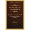 The Tetrabiblos Or Quadripartite Of Ptolemy: Being Four Books, Relative To The Starry Influences (1828) - Hardcover