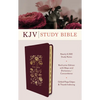 The KJV Study Bible, Indexed [Crimson Bouquet] - Imitation Leather