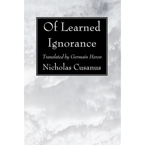 Of Learned Ignorance - Paperback