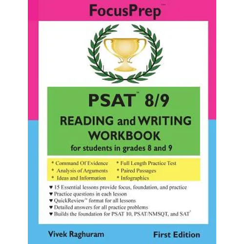 PSAT 8/9 READING and WRITING Workbook: for students in grades 8 and 9 - Paperback