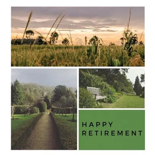 Happy Retirement Guest Book (Hardcover): Guestbook for retirement, message book, memory book, keepsake, retirement book to sign - Hardcover