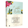 Rvr60, Santa Biblia, Edición Artística, Tapa Dura/Tela, Floral, Arte Con Bordes Dorados, Palabras de Jesús En Rojo, Comfort Print - Hardcover