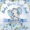It's a Boy! Baby Shower Guest Book: Cute Elephant Baby Shower Guest Book for Boys with Blue Floral Theme - Includes Sign-In Pages, Wishes for Baby, Gi - Paperback