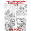 Adult coloring book Fantasy Dragons & Castles - Paperback