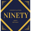 Happy 90th Birthday Guest Book (Hardcover): Happy 90th Birthday Guest book, party and birthday celebrations decor, memory book, ninety birthday, happy - Hardcover
