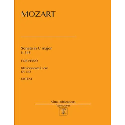 Sonata in C major: K 545 - Paperback