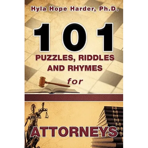 101 Puzzles, Riddles and Rhymes for Attorneys - Paperback