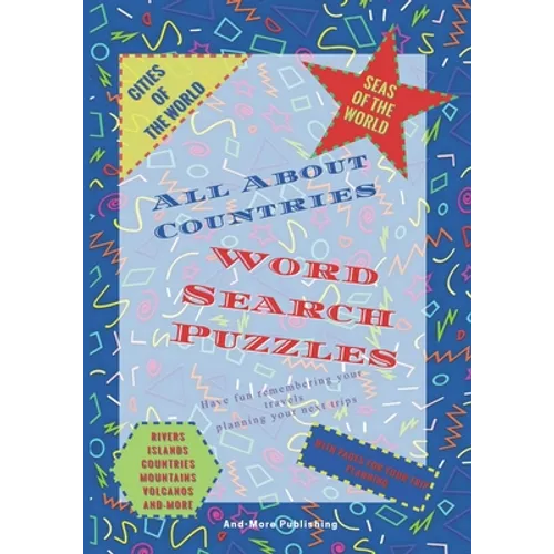 Word Search Puzzles All about Countries: Paperback Puzzle Book For Your Word Searches, All About countries, 7"x10" in larger print we have for you puz - Paperback