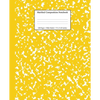 Marbled Composition Notebook: Yellow Marble Wide Ruled Paper Subject Book - Paperback