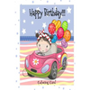 HAPPY BIRTHDAY! (Coloring Card): Birthday Cards for Girls: Inspirational Birthday Messages! - Paperback