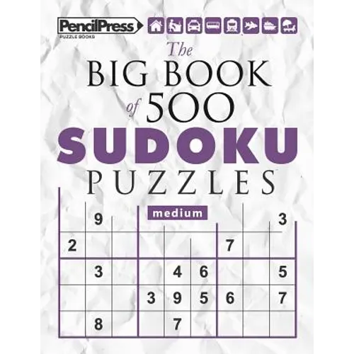 The Big Book of 500 Sudoku Puzzles Medium (with answers) - Paperback