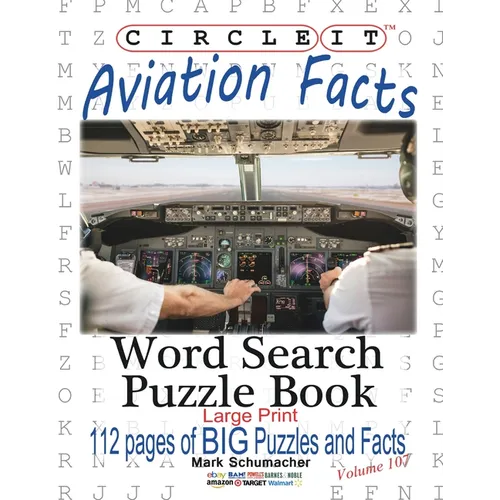 Circle It, Aviation Facts, Large Print, Word Search, Puzzle Book - Paperback