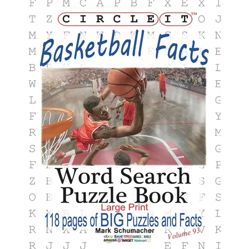 Circle It, Basketball Facts, Word Search, Puzzle Book - Paperback