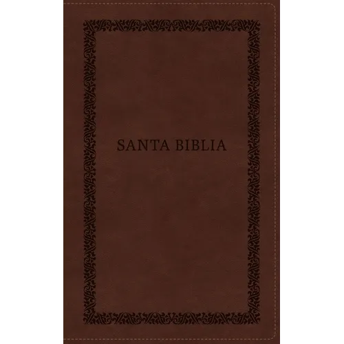 Rvr60, Santa Biblia, Tierra Santa, Letra Grande, Leathersoft, Café, Con Cierre, Palabras de Jesús En Rojo, Comfort Print - Imitation Leather