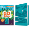 NLT Go Bible for Kids (Leatherlike, Teal Ocean): A Life-Changing Bible for Kids - Imitation Leather