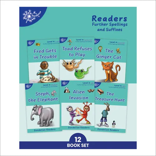 Phonic Books Dandelion Readers Further Spellings and Suffixes Level 4: (Alternative Spellings for Vowels and Consonants, Alternative Sounds for the Sp - Paperback