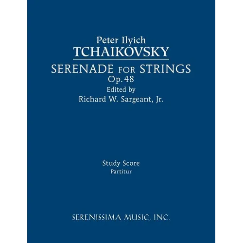 Serenade for Strings, Op.48: Study score - Paperback