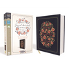 NIV, Journal the Word Bible for Women, Cloth Over Board, Navy, Red Letter Edition, Comfort Print: 500+ Prompts to Encourage Journaling and Reflection - Hardcover