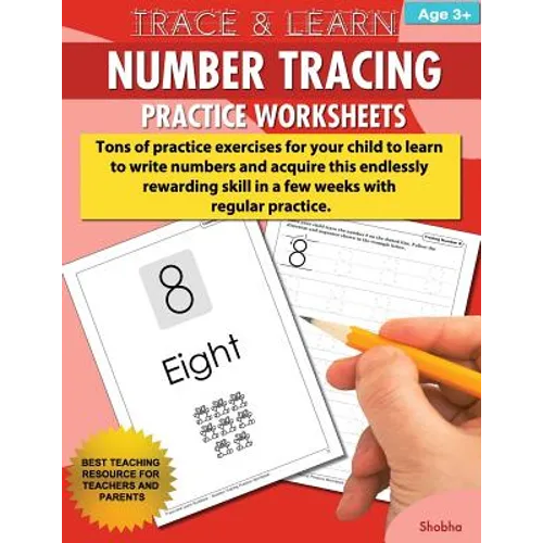 Trace & Learn Numbers Tracing Workbook Practice Worksheets: Daily Practice Guide for Pre-K Children - Paperback
