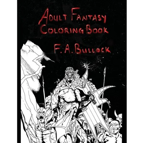 Adult Fantasy Coloring Book - Paperback