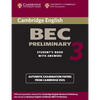Cambridge Bec Preliminary 3 Student's Book with Answers - Paperback