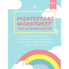 Montessori Worksheets for Kindergarten: A Montessori Book for Preschool and Kindergarten. Learn about Alphabet, Math, English and Shapes - Paperback