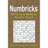 Numbricks puzzle book for adults: 200 Easy to Medium Puzzles 11x11 - Paperback
