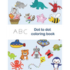 ABC Dot to Dot Coloring Book: tracing shapes & letters, coloring activities, find the hiden letter activities, Color each letter in the drawing with - Paperback
