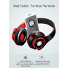 Wireless Headset Bluetooth Earphones and Headphone Foldable Adjustment Bluetooth Wired Headphones TF Card MP3 FM Radios For Online Class Business Trip Travel Video Conference
