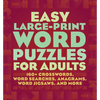 Easy Large-Print Word Puzzles for Adults: 160+ Crosswords, Word Searches, Anagrams, Word Jigsaws, and More - Paperback