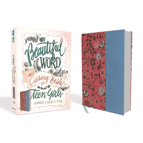 NIV, Beautiful Word Coloring Bible for Teen Girls, Imitation Leather, Pink/Blue: Hundreds of Verses to Color - Imitation Leather