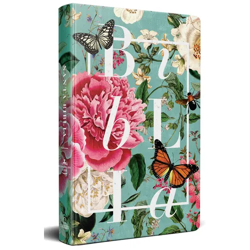Biblia Rvr 1960 Letra Grande Tamaño Manual, Tapa Dura Jardin de Flores / Spanish Bible Rvr 1960 Handy Size Large Print Hardcover Garden of Flowers - Hardcover
