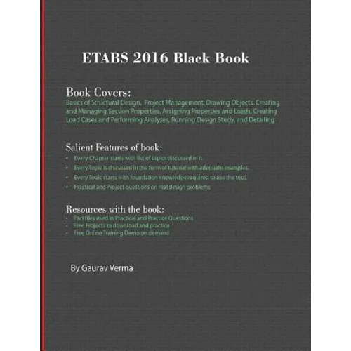 ETABS 2016 Black Book - Paperback