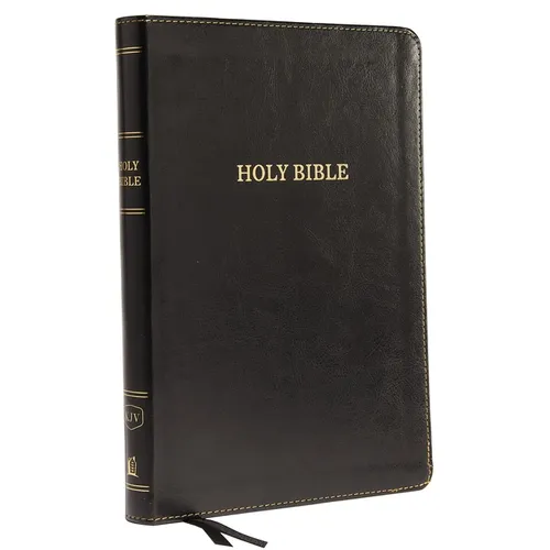 KJV, Thinline Bible, Large Print, Imitation Leather, Black, Red Letter Edition - Imitation Leather