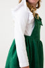 Evergreen Faux Suede Pinafore