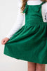 Evergreen Faux Suede Pinafore