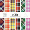 Cute Plaid Scrapbook Paper: 8x8 Plaid Background Designer Paper for Decorative Art, DIY Projects, Homemade Crafts, Cute Art Ideas For Any Crafting Pro - Paperback