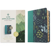 NLT Life Application Study Bible, Third Edition, Large Print (Leatherlike, Meadow Teal, Indexed, Red Letter) - Imitation Leather