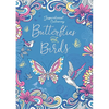 Butterflies and Birds: Inspriational Coloring Book for Adults - Paperback